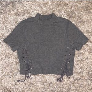 This Crop top is FREE w/purchase of full-priced item of $40 or more! Bundle!